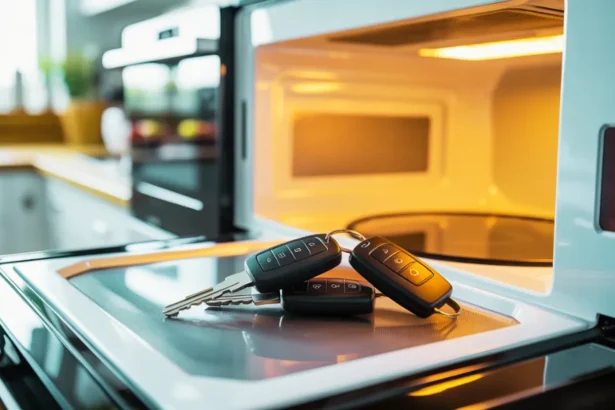Pourquoi tout le monde range ses clés de voiture dans le micro-ondes (et c'est pas si bête)